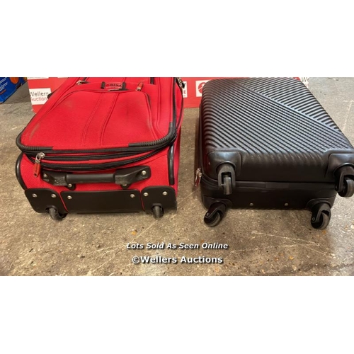 523 - 2 X PRE-OWNED SUITCASES INCL SAMSONITE & SWISS POLO / F6