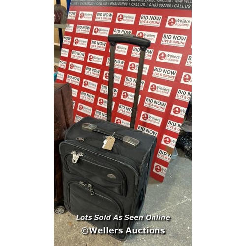 526 - 2 X PRE-OWNED SUITCASES INCL SAMSONITE & SWISS POLO / F6