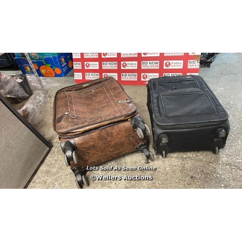 526 - 2 X PRE-OWNED SUITCASES INCL SAMSONITE & SWISS POLO / F6