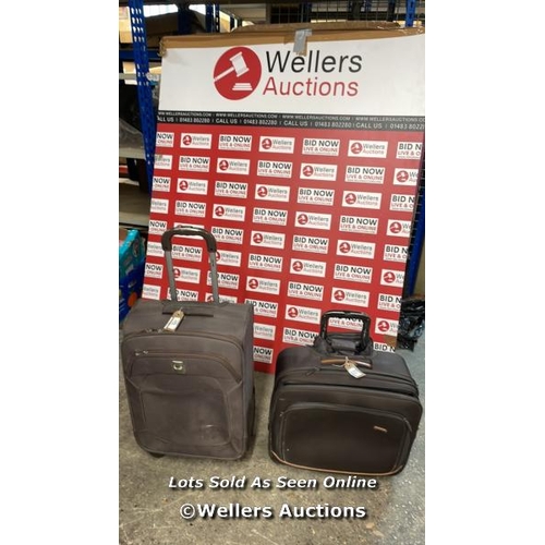 527 - 2 X PRE-OWNED SUITCASES INCL DELSEY