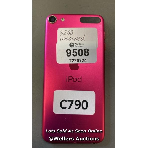 9508 - APPLE IPOD / 32GB / A2178 / SERIAL: F6KDF0MKM937 / UNLOCKED