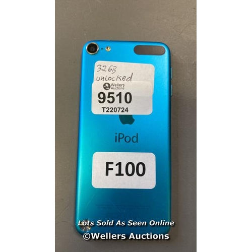 9510 - APPLE IPOD / 32GB / UNLOCKED / A1421 / SERIAL: S3RJNVYUF4JW