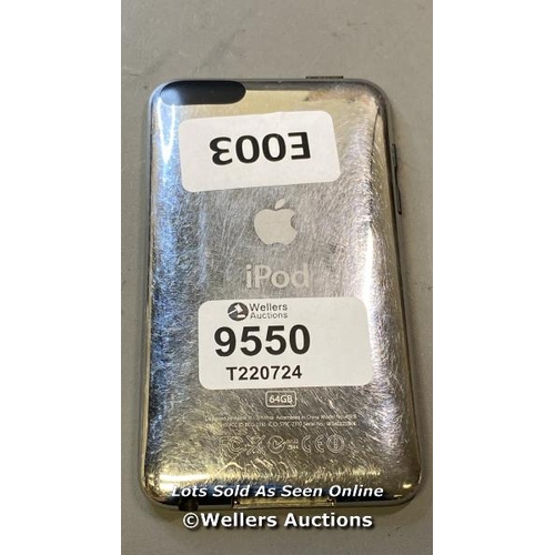 9550 - APPLE IPOD / 64GB / A1318 / SERIAL: 9E0411216K4