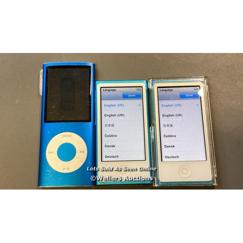 9578 - X3 APPLE IPOD NANO / 8GB / A1285 AND  A1446