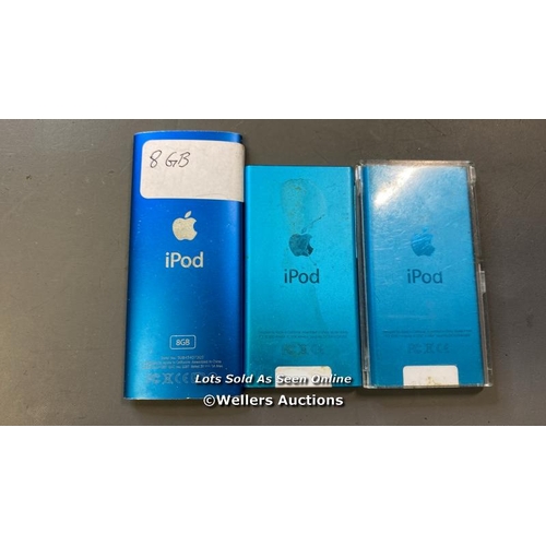 9578 - X3 APPLE IPOD NANO / 8GB / A1285 AND  A1446