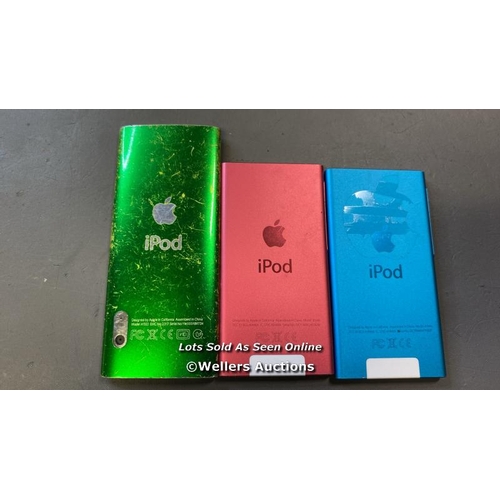 9584 - X3 APPLE IPOD NANO / 8GB  / A1320 AND A1446