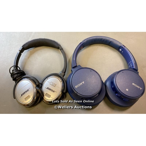 9607 - X2 BOSE QUIETCOMFORT 3 HEADPHONES