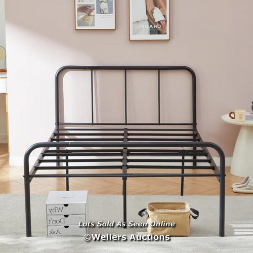 8019 - WADE LOGAN GARBO BED FRAME / SIZE: DOUBLE (4'6), COLOUR: BLACK / RRP 65.99 / BD1