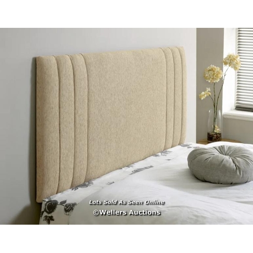 8038 - 17 STORIES KIMORIA UPHOLSTERED HEADBOARD / UPHOLSTERY: CHENILLE, SIZE: KINGSIZE (5'), COLOUR: LIGHT ... 