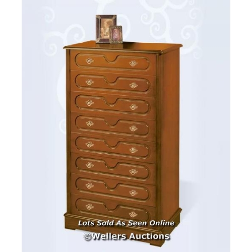 8065 - ROSALIND WHEELER AUBRIE 8 DRAWER CHEST / COLOUR: CHERRY / RRP 589.99 / W2