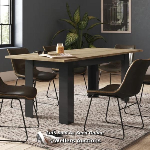 8068 - TRENT AUSTIN DESIGN CHICASAW  90 CM EXTENDABLE DINING TABLE / RRP 125 / COMES IN TWO BOXES / W2