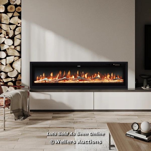 8071 - WADE LOGAN KETILFRITH ELECTRIC INSET FIRE / SIZE: 34.1CM H X 152.4CM W X 14.2CM D / RRP 259.99 / W2