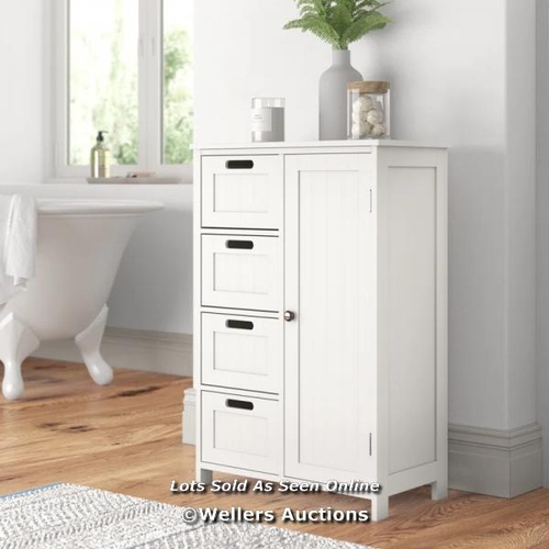 8072 - FERNLEAF CALEIGH 55CM W X 82CM H X 30CM D FREE-STANDING BATHROOM CABINET / FINISH: WHITE / RRP 72.99... 