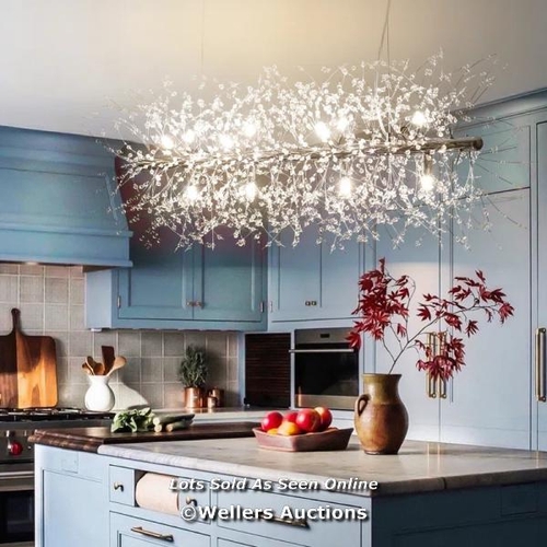 8074 - ETTA AVENUE MCHUGH 12-LIGHT MCHUGH STARBURST SUNBURST CEILING LIGHTING KITCHEN ISLAND CHANDELIER / F... 