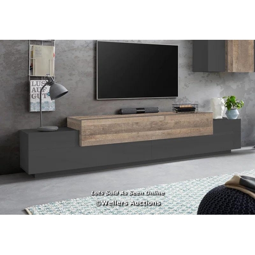 8075 - METRO LANE AVIYANAH TV STAND AND ENTRAITENMENT FOR TVS UP TO 88