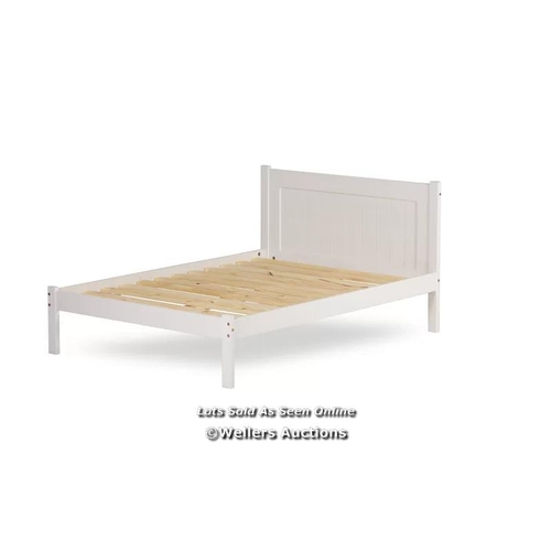 8085 - THREE POSTS VANDERBILT BED FRAME / SIZE: SINGLE (3') / RRP 70 / COMES IN TWO BOXES / W3