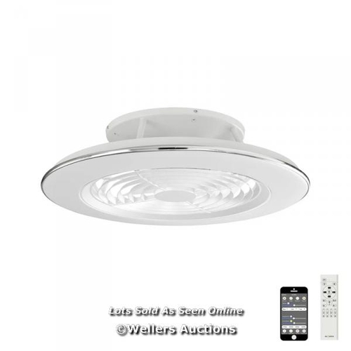 8097 - LATITUDE RUN THEA LED CEILING FAN WITH REMOTE CONTROL AND LIGHT KIT INCLUDED / FINISH: WHITE / RRP 3... 