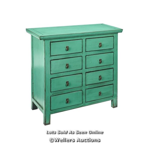 8109 - LANGLEY STREET ELYSSA 8 DRAWERS CHEST / COLOUR: MINT GREEN / RRP 779.99 / GZ