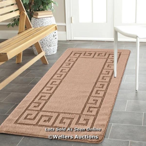 8131 - FAIRMONT PARK PLAIN GEL DOORMAT / MAT SIZE: 60CM X 110CM, COLOUR: BEIGE / RRP 14.99 / E61