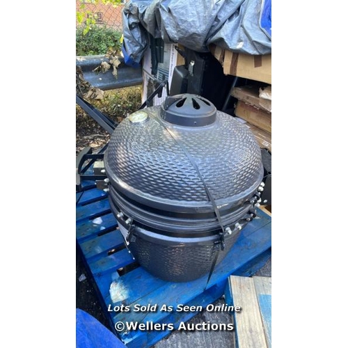 8648 - LOUISIANA GRILLS 24 (60CM) CERAMIC KAMADO CHARCOAL BBQ