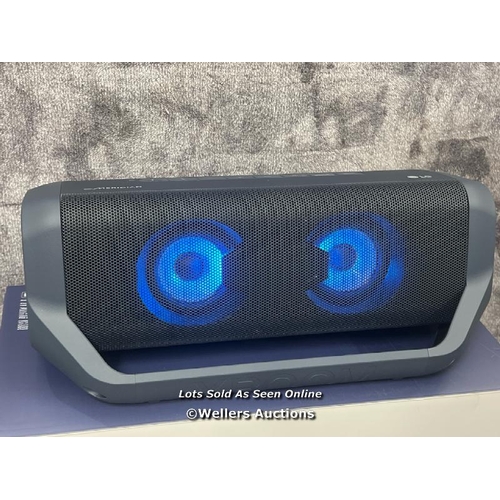 8905 - LG PN7 PORTABLE WIRELESS SPEAKER / POWERS UP & CONNECTS VIA BLUETOOTH WITH SOUND / MINIMAL SIGNS OF ... 