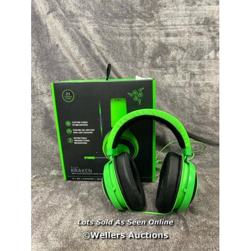 8906 - RAZER KRAKEN GAMING HEADSET / UNTESTED / SIGNS OF USE / AN42 [3397]