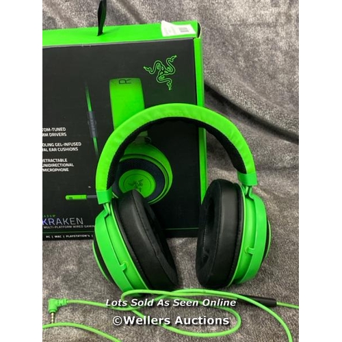 8906 - RAZER KRAKEN GAMING HEADSET / UNTESTED / SIGNS OF USE / AN42 [3397]