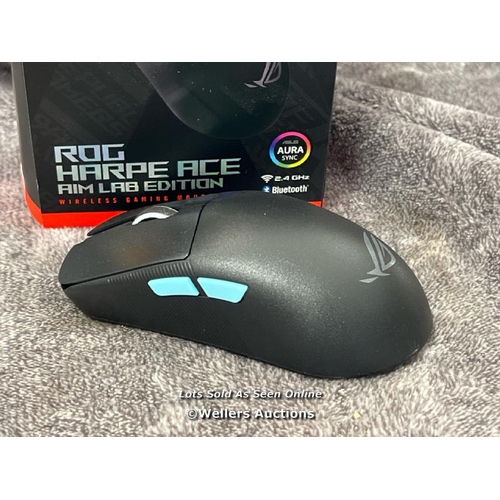 8909 - ASUS ROG ACE AIM LAB EDITION GAMING MOUSE, 90MP02W0-BMUA00 / POWERS UP & CONNECTS VIA BLUETOOTH WITH... 