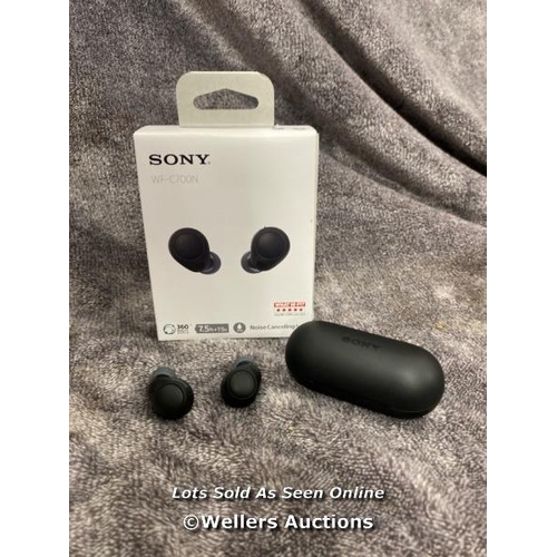 8915 - SONY WF-C700N NOISE CANCELLING IN-EAR HEADPHONES / POWERS UP BUT DOESN'T CONNECT VIA BLUETOOTH / SIG... 