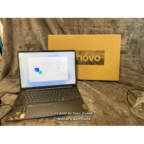 8917 - LENOVO 5 PRO R7 16 512 82SN00DTUK 3050TI / POWERS UP / APPEARS NEW OPEN BOX / UNLOCKED / IN EXCELLEN... 