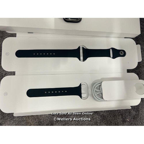 8927 - APPLE WATCH SERIES 8 GPS + CELLULAR, 41MM GRAPHITE STAINLESS STEEL CASE WITH MIDNIGHT SPORT BAND, MN... 