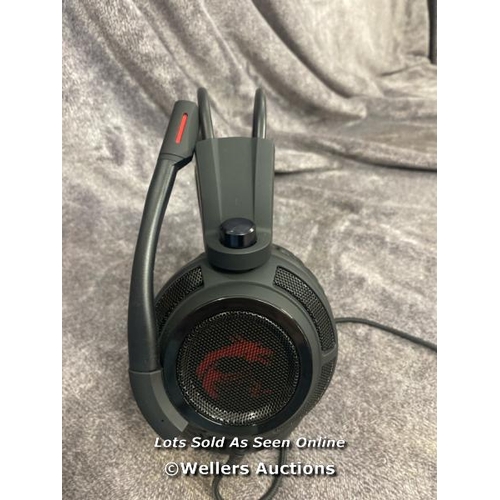 8948 - MSI GAMING HEADSET / UNTESTED / MINIMAL SIGNS OF USE / AN44