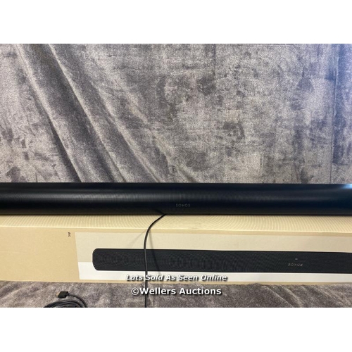 8951 - SONOS ARC SOUNDBAR BLACK / POWERS UP & CONNECTS VIA SONOS APP WITH SOUND / MINIMAL SIGNS OF USE  / A... 