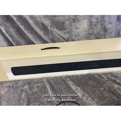 8951 - SONOS ARC SOUNDBAR BLACK / POWERS UP & CONNECTS VIA SONOS APP WITH SOUND / MINIMAL SIGNS OF USE  / A... 