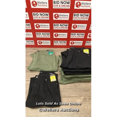 2009 - 10X LADIES NEW DAVID BITTON BUFFALO CARGO TROUSERS / 6X SIZE UK 10 AND 4X SIZE UK 16 / E2