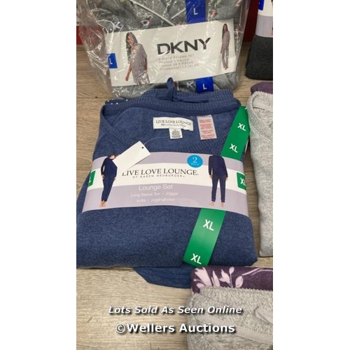 2063 - 5X LADIES NEW LOUNGE WEAR SETS INC DKNY, AND LIVE LOVE LOUNGE / MIXED SIZES / E10