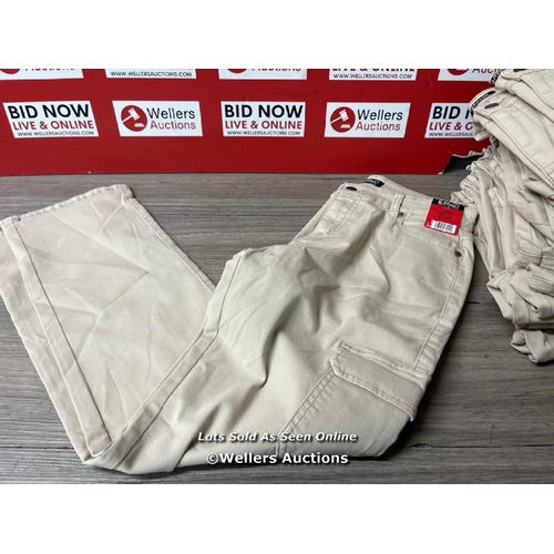 2070 - 12X LADIES NEW DAVID BITTON BUFFALO CARGO TROUSERS / UK SIZE 12 / E12