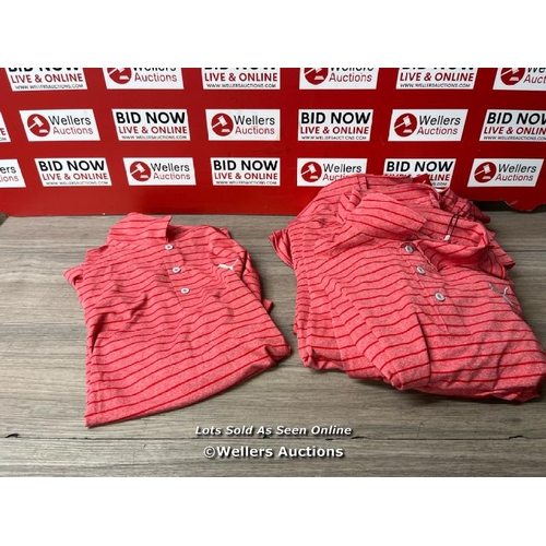 2107 - 9X GENTS NEW PUMA GOLF POLO SHIRTS / XX- LARGE / E18