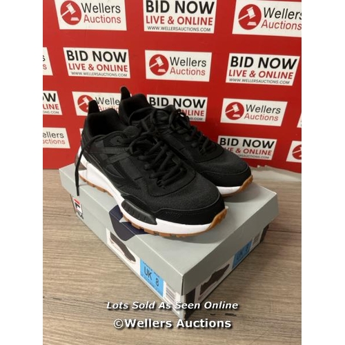 2213 - LADIES NEW FILA SETONA BLACK TRAINERS UK SIZE 8 / B30