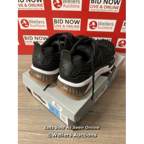 2213 - LADIES NEW FILA SETONA BLACK TRAINERS UK SIZE 8 / B30