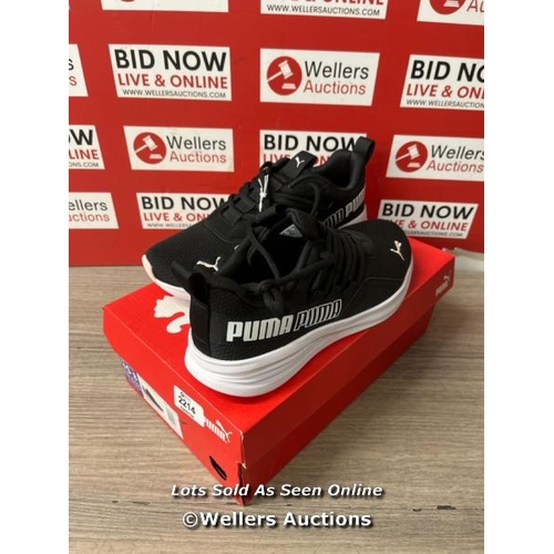 2214 - LADIES NEW PUMA BLACK TRAINERS UK SIZE 5.5 / B30