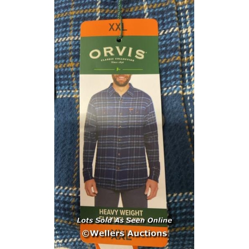 2241 - 7X GENTS NEW ORVIS HEAVY WEIGHT FLANNEL SHIRTS / XX-LARGE / B32