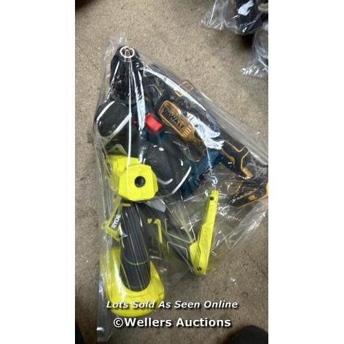 3102 - BAG OF ELECTRIC DRILLS INCL. DEWALT AND BOSCH