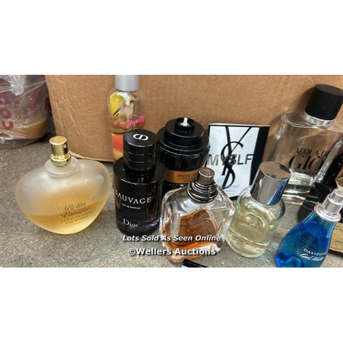 3111 - BAG PART USED PERFUMES SPICEBOMB, YARA AND SAUVAGE DIOR