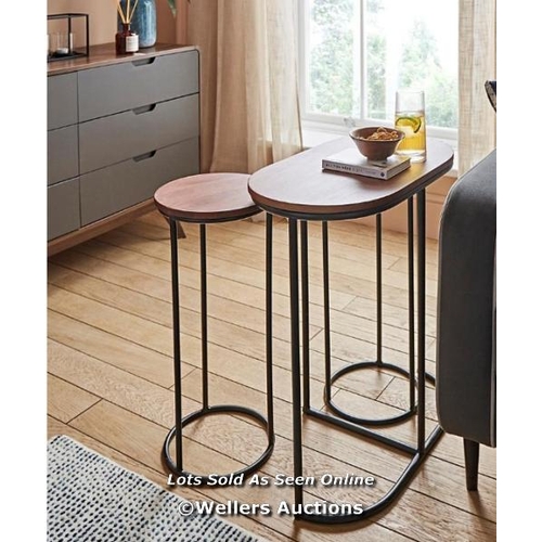 8031 - GRAY & OSBOURN NO.123 NESTED SIDE TABLES RRP �69.00 / LARGE - H.62.5 X W.56.2 X D.32 CM, SMALL - H.5... 