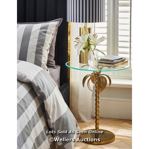 8040 - JOANNA HOPE PALM TREE SIDE TABLE RRP �69.00 / H.52.5 X W45 X D45 CM / CON2