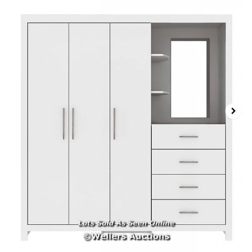 8071 - DAKOTA 3 DOOR COMBI WARDROBE RRP �411 / H.180 X W.168 X D.51 CM / X2 BOXES / W3