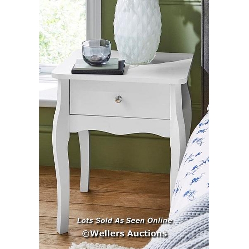 8085 - JULIPA MELINE 1 DRAWER BEDSIDE TABLE RRP �45 / H.55 X W.45 X D.35 CM / G77