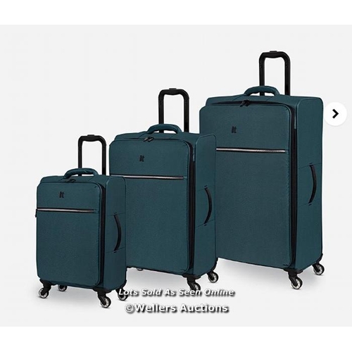 8091 - IT LUGGAGE THE LITE LARGE, MEDIUM, CABIN 3PC LUGGAGE SET RRP �104.99 / LARGE EXTERIOR DIMENSIONS: 78... 