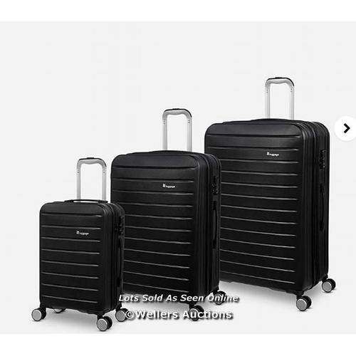 8112 - IT LUGGAGE LEGION 3 PIECE HARDSHELL SUITCASE SET WITH TSA LOCK RRP �126.99 / LARGE WEIGHT- 5.10KG. L... 